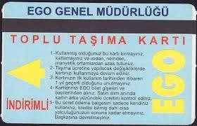 Ankara EGO toplu taşıma kartı